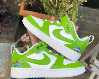 Custom dinosaur toddler Nikes