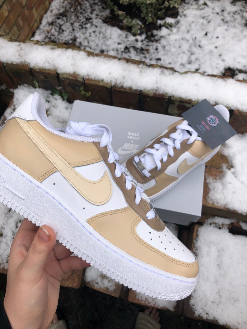 Custom Beige Air Force Ones Neutral Beige Af1s | Etsy UK