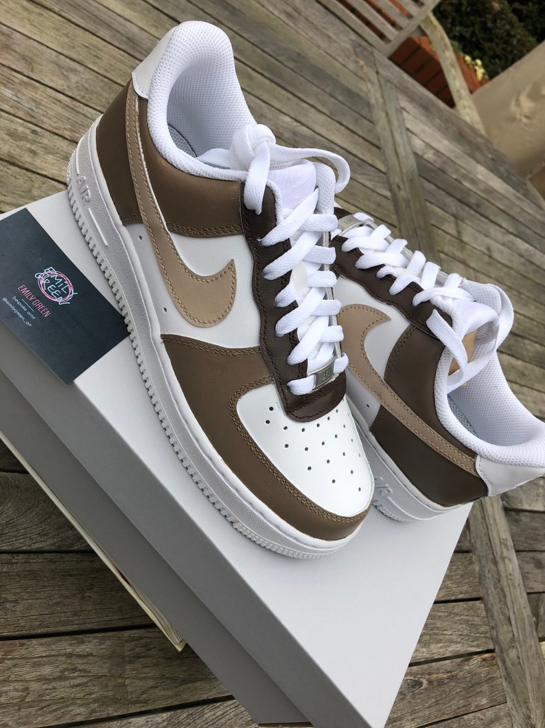 custom brown air force ones