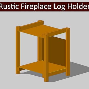 Rustic Fireplace Log Holder DIY Plan