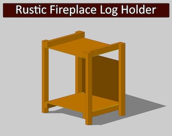 Rustic Fireplace Log Holder DIY Plan