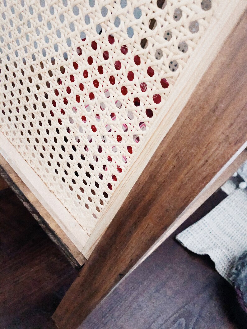 DIY Rattan Cane Pine Rustic Nightstand DIY Plan - Etsy