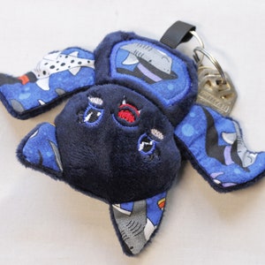 Bat Keychain, Kawaii Bat Plush, cute backpack charm, Halloween gift for bat lovers, Stocking Stuffers for teens, Bat stuffed animal for dad