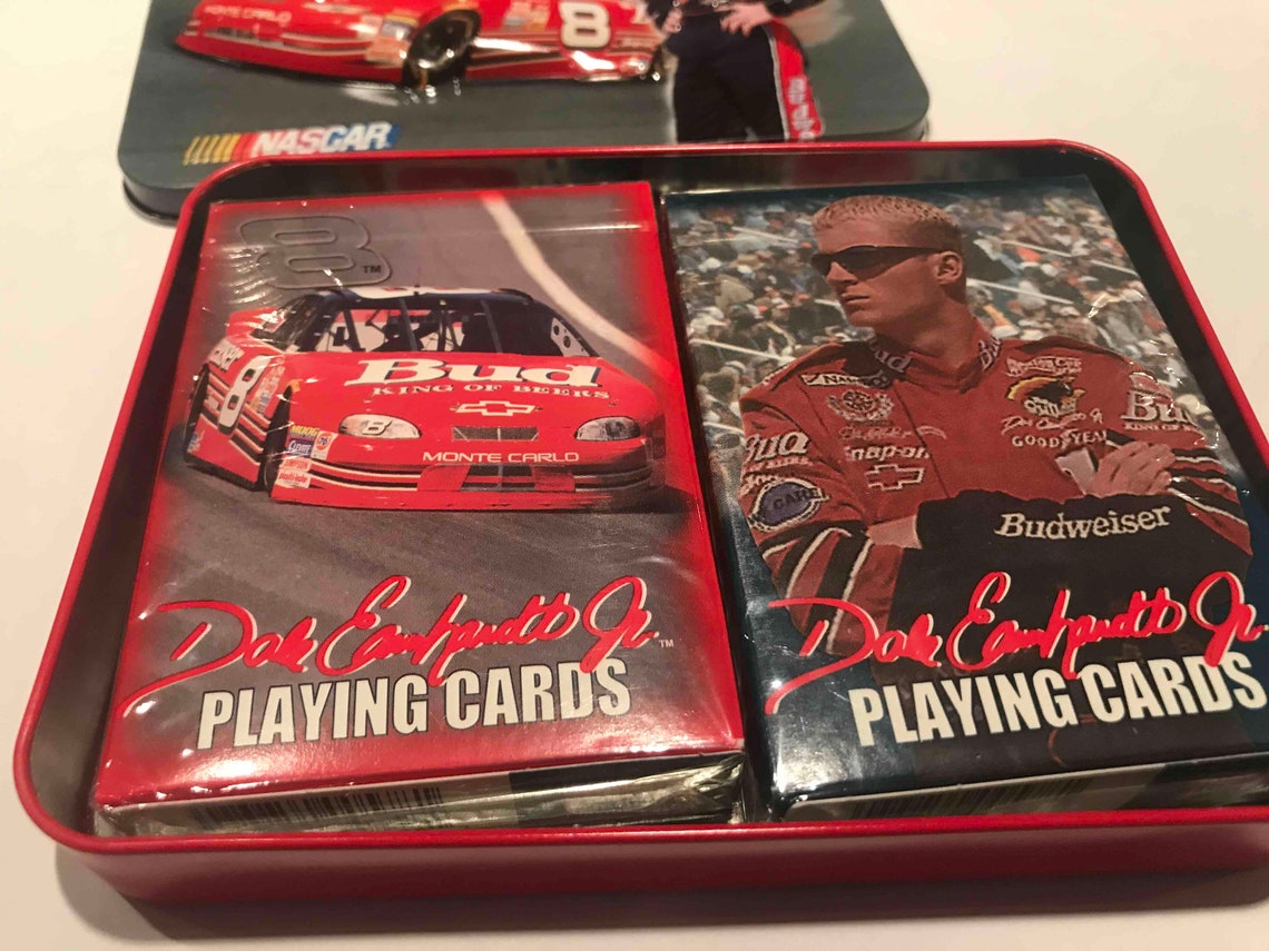 Dale Earnhardt Jr. Playing Cards New in Tin Box Unopened | Etsy