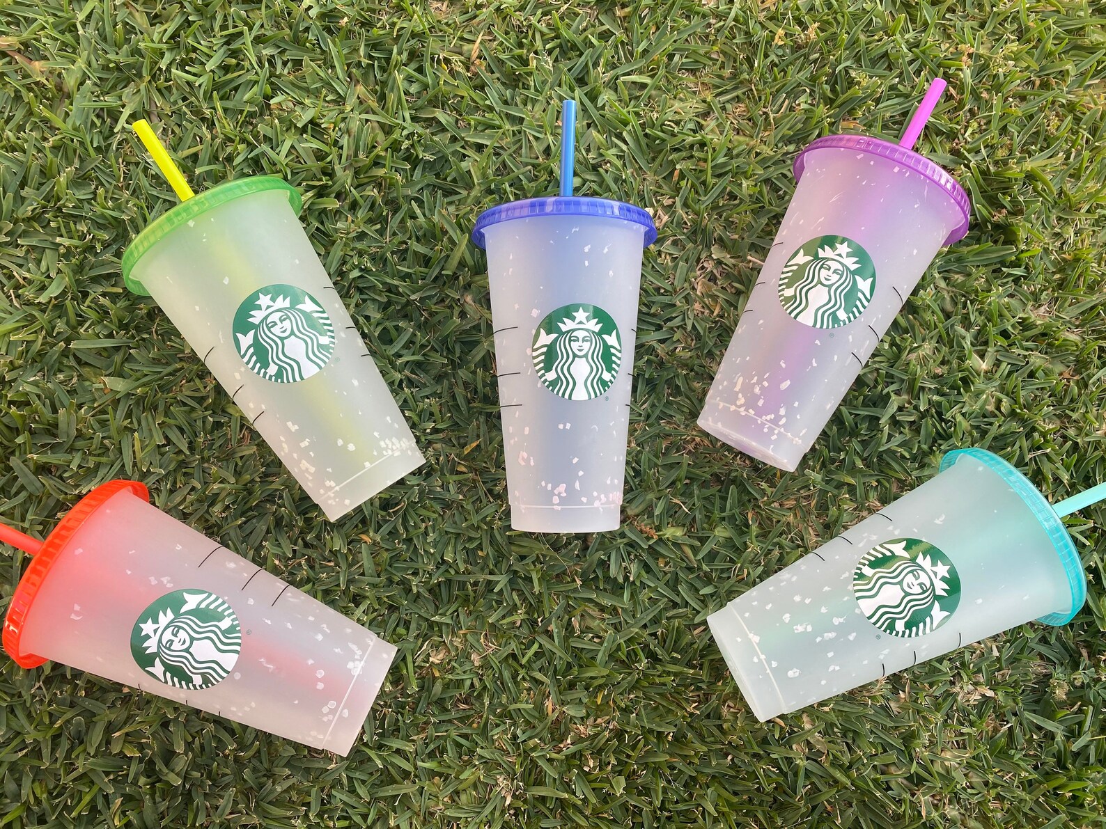 New Starbucks Cups Starbucks 2021 Confetti Cups Starbucks Etsy