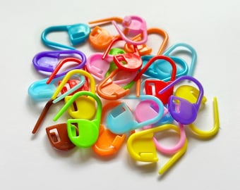 Plastic Stitch Marker, Random Colours, Locking Stitch Markers, Crochet Accessories, Knitting Accessories, Row Counter, Multipack, Multicolor