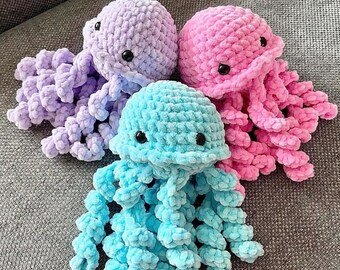 最終値下げ　THE SHISHIKUI crochet ネイビー No-Sew Jellyfish | Beginner Amigurumi Crochet Pattern