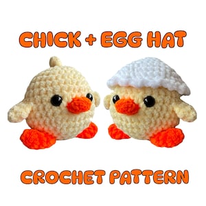 Chick Crochet Pattern, Amigurumi PDF Digital Download, Easy to follow PDF Patterns, Handmade Toy Chicken, Craft Ideas and Projects