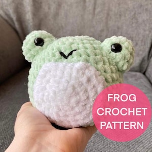 Frog Crochet Pattern, PDF Pattern, Digital Download, Easy Crochet Pattern, Frog Lovers, Frog Gifts, DIY, Crochet Animal