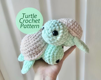 Turtle Crochet Pattern, PDF file, Crochet Turtle, Amigurumi Pattern, Crochet Pattern, Amigurumi Turtle, Crochet Animal, Digital Download