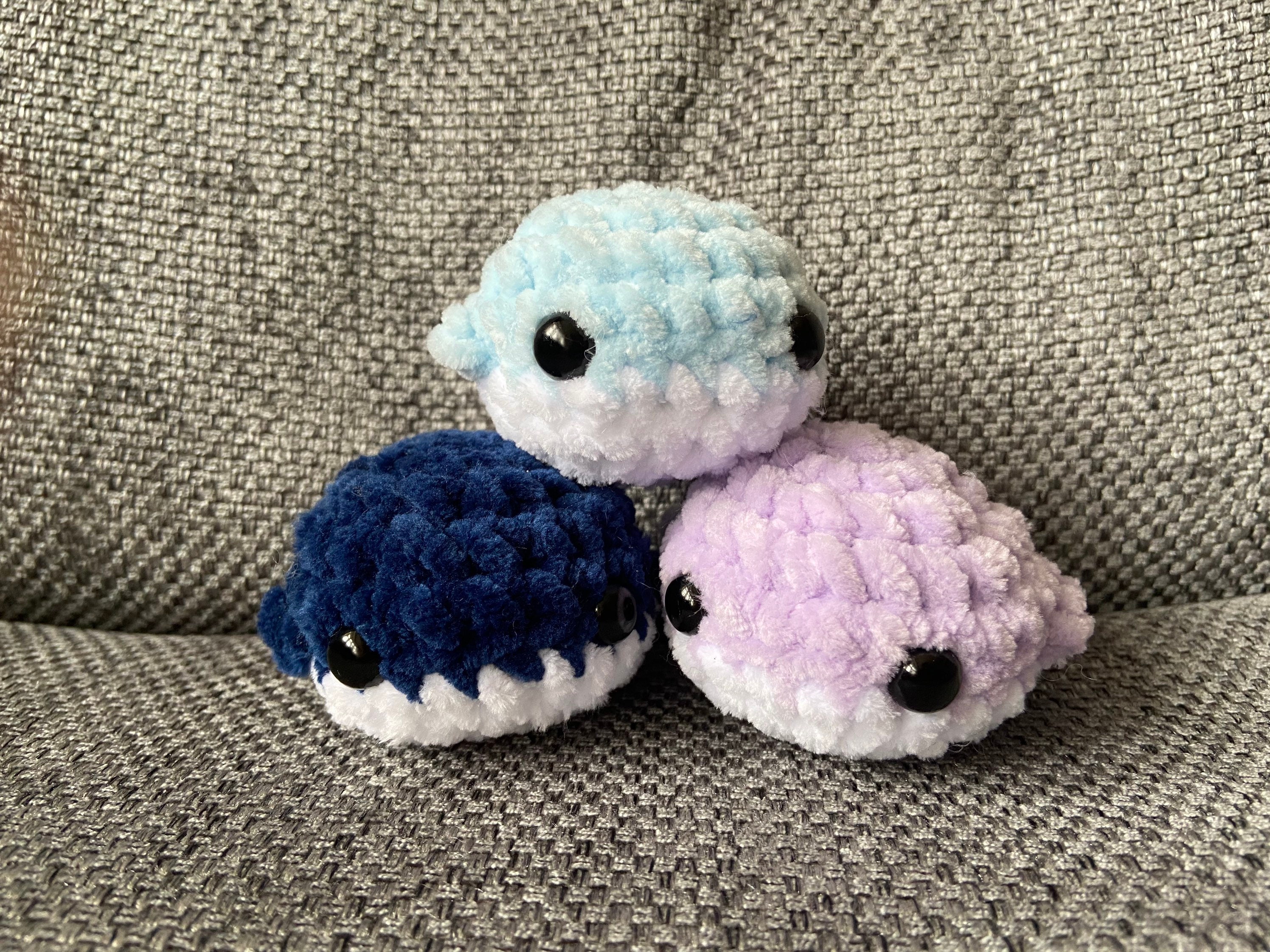 Crochet Whale Stress Buddy Worry Anxiety Whale Etsy