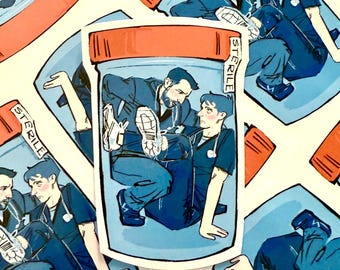 Hucklerobby Specimen Jar Sticker