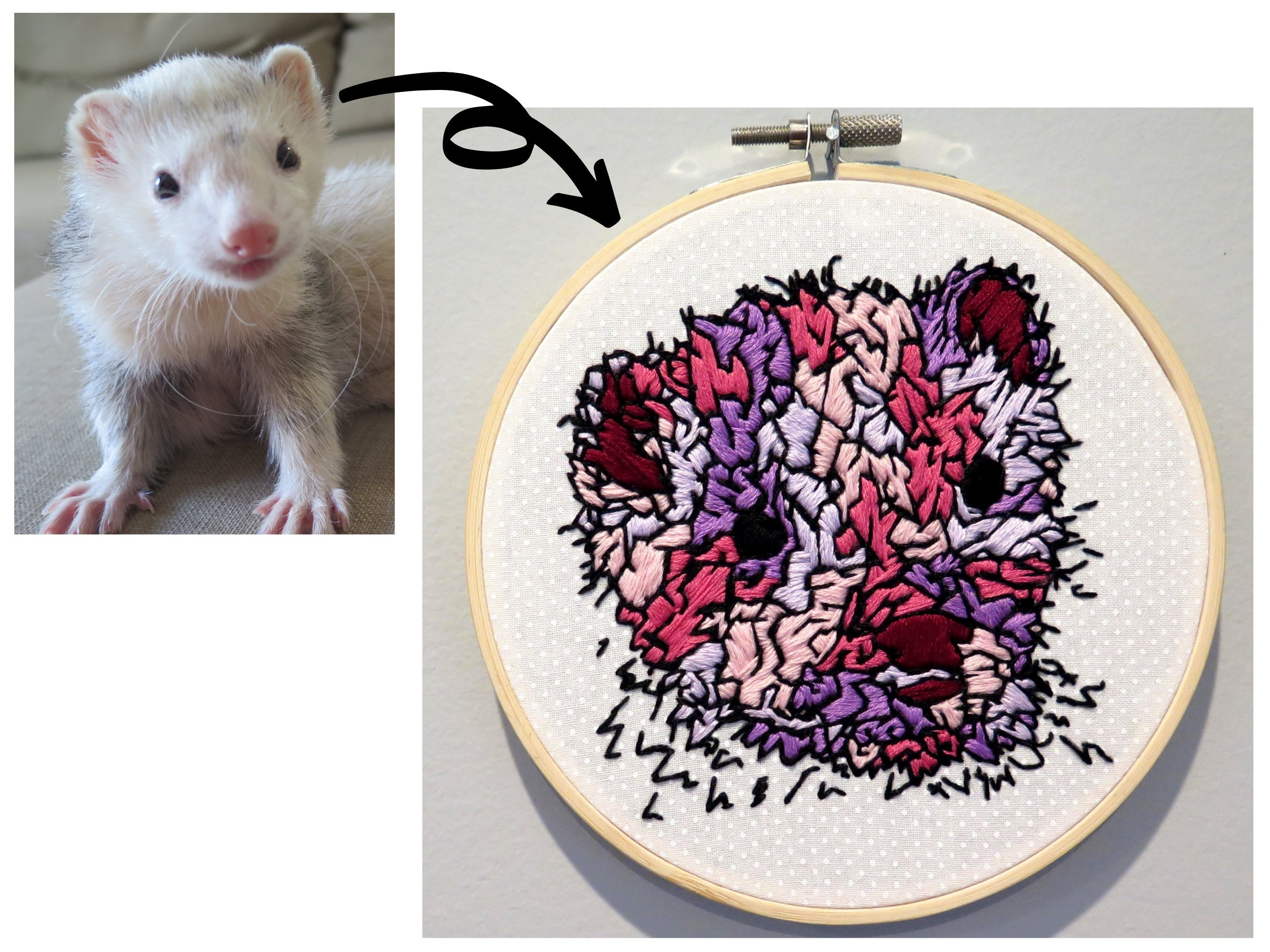 Custom embroidery nwcvq custom pet portrait custom  etsy Custom embroidery nwcvq custom pet portrait custom  etsy