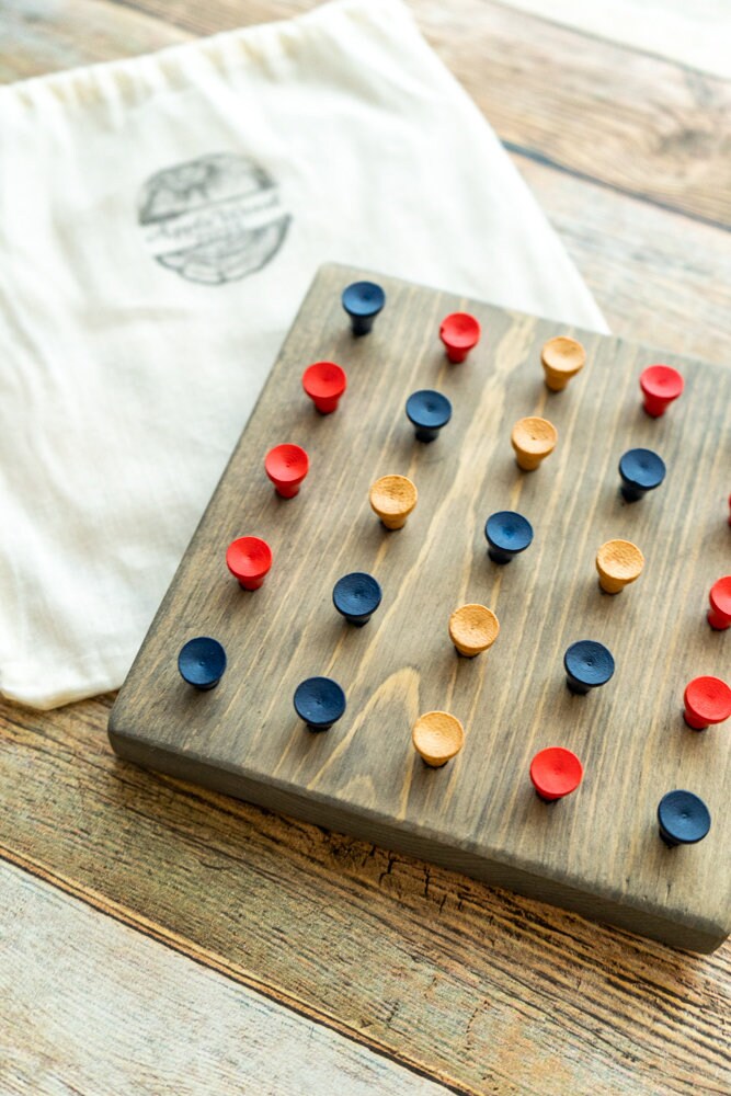 Kids Peg Board Wooden Peg Game Montessori Educational Etsy