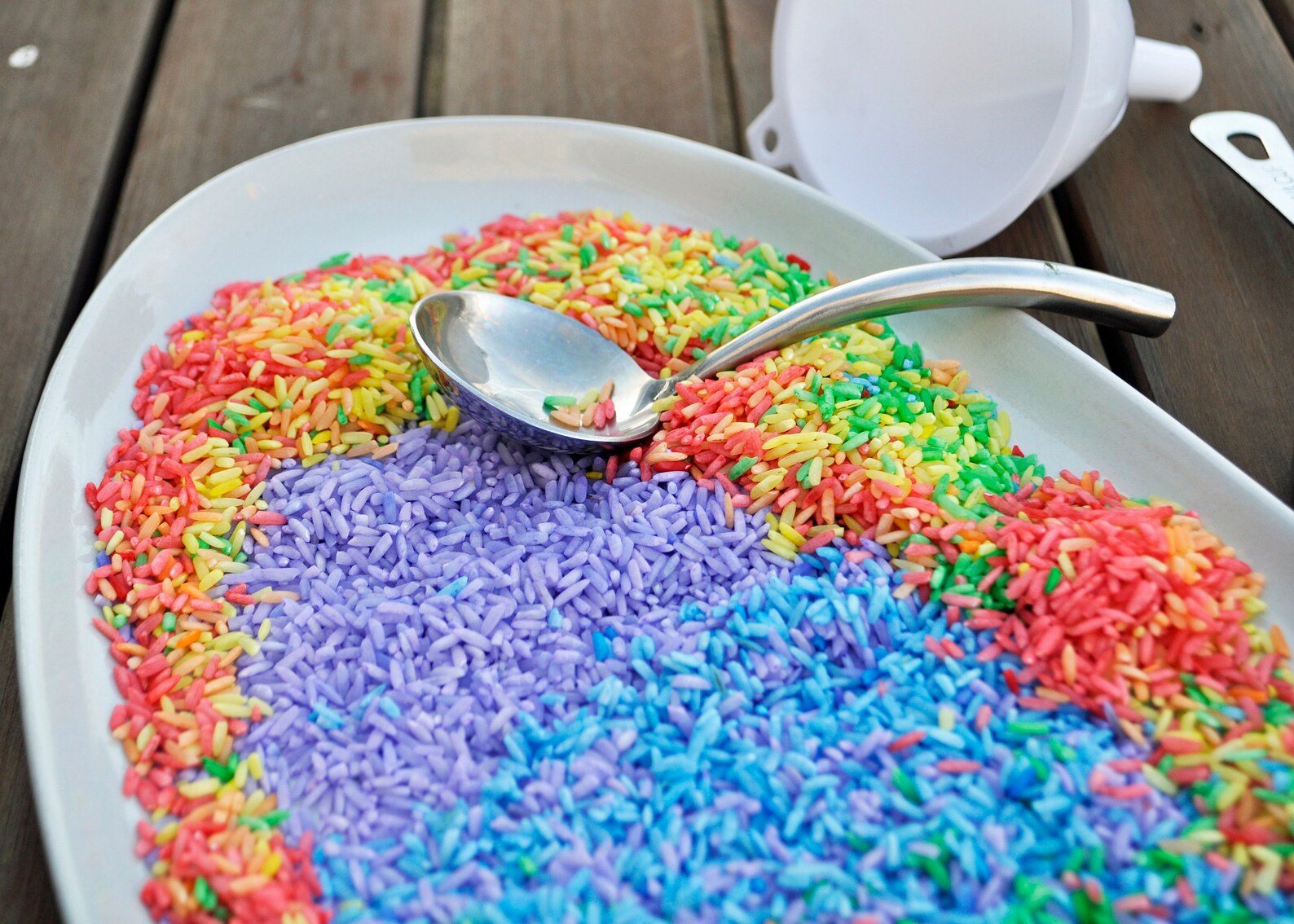 Rainbow Sensory Rice Tube Colored Rice for Kids in a Sensory Etsy