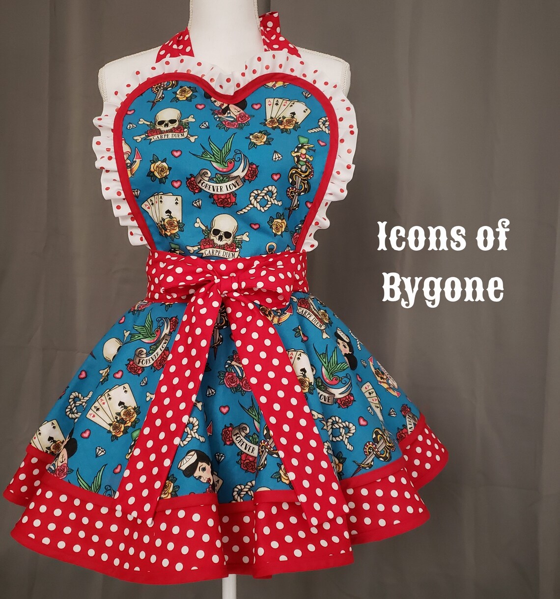 Retro Apron / Sexy Pin up Style / Vintage Inspired Apron - Etsy