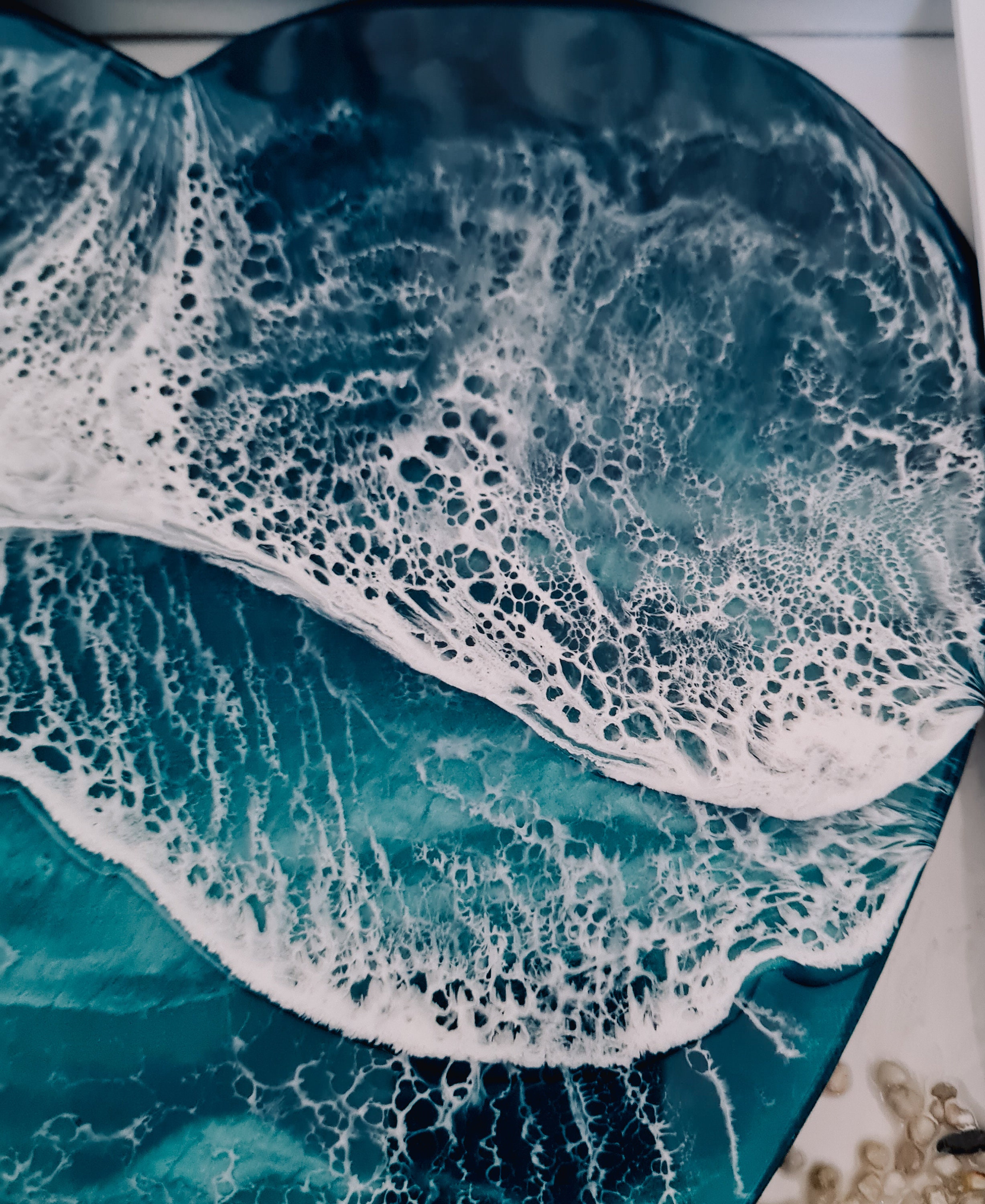 Ocean Waves Epoxy Resin Wall Art — Vicki's Visions LLC