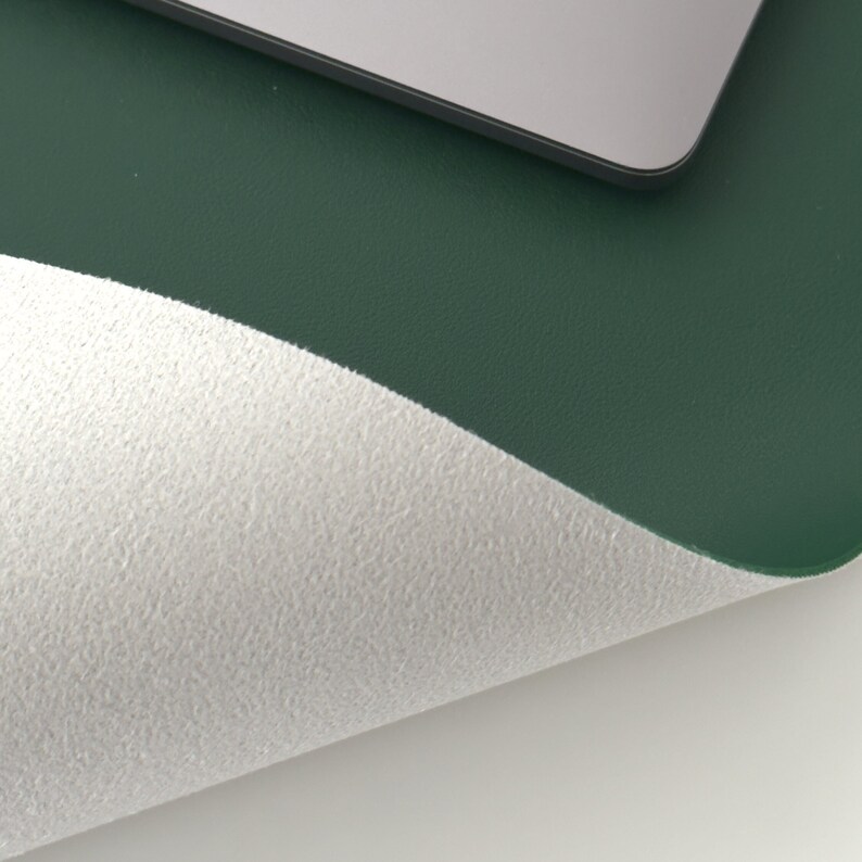 Vegan Leather Desk Mat Green Desk Mats Aesthetic Desk Mat Etsy Canada