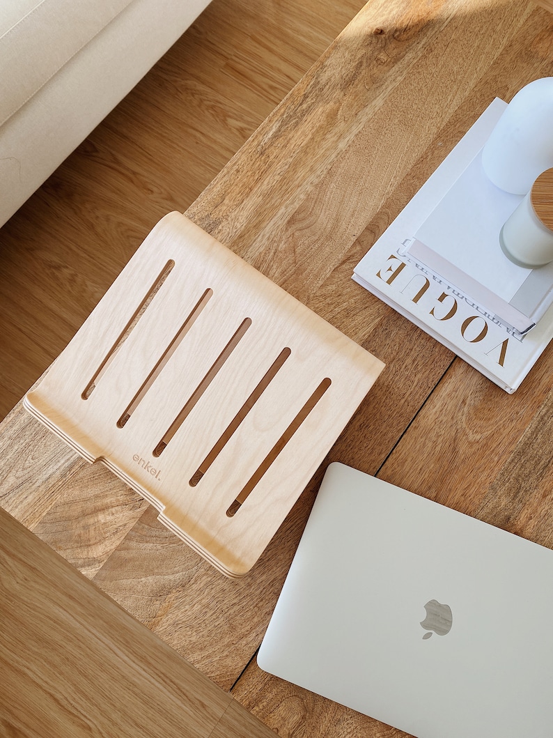 Laptop Stand Wood Laptop Stand Aesthetic Laptop Stand Etsy
