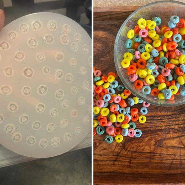 67 slots fruit loops like silicone mold| realistic results|Wax melts|Candle making
