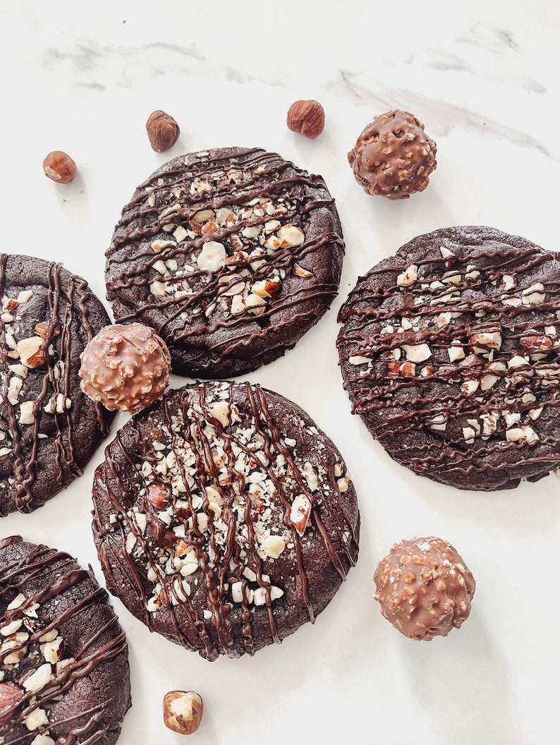 Ferrero Rocher Stuffed Cookies Recipe, Gourmet Cookie Recipe, Homemade ...