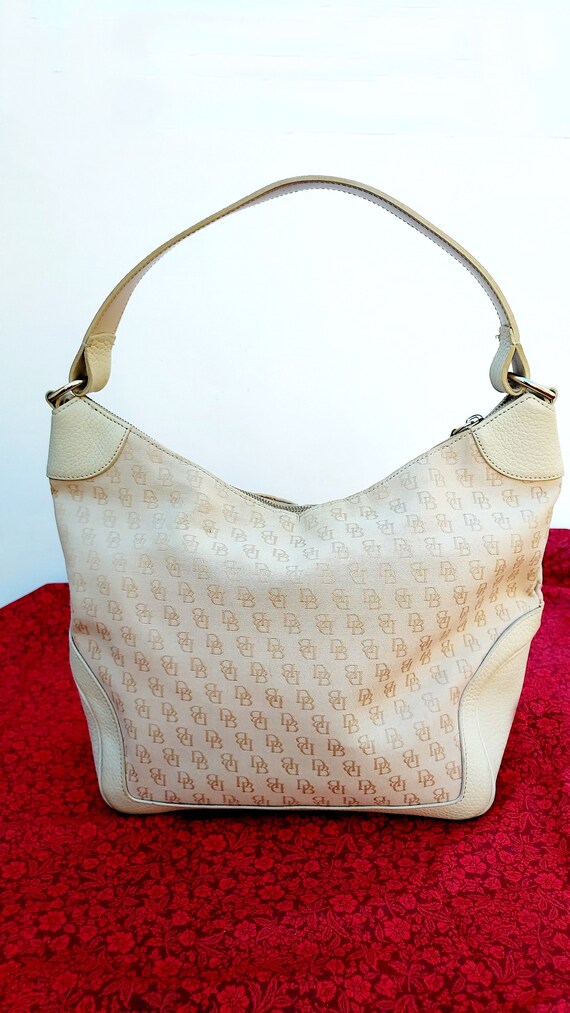 Dooney and Bourke Handtaschen Vintage Satchel Signature Designer Handtasche Creme Handtasche Tragetasche Beige Handtasche Hellbeige Handtasche Etsy