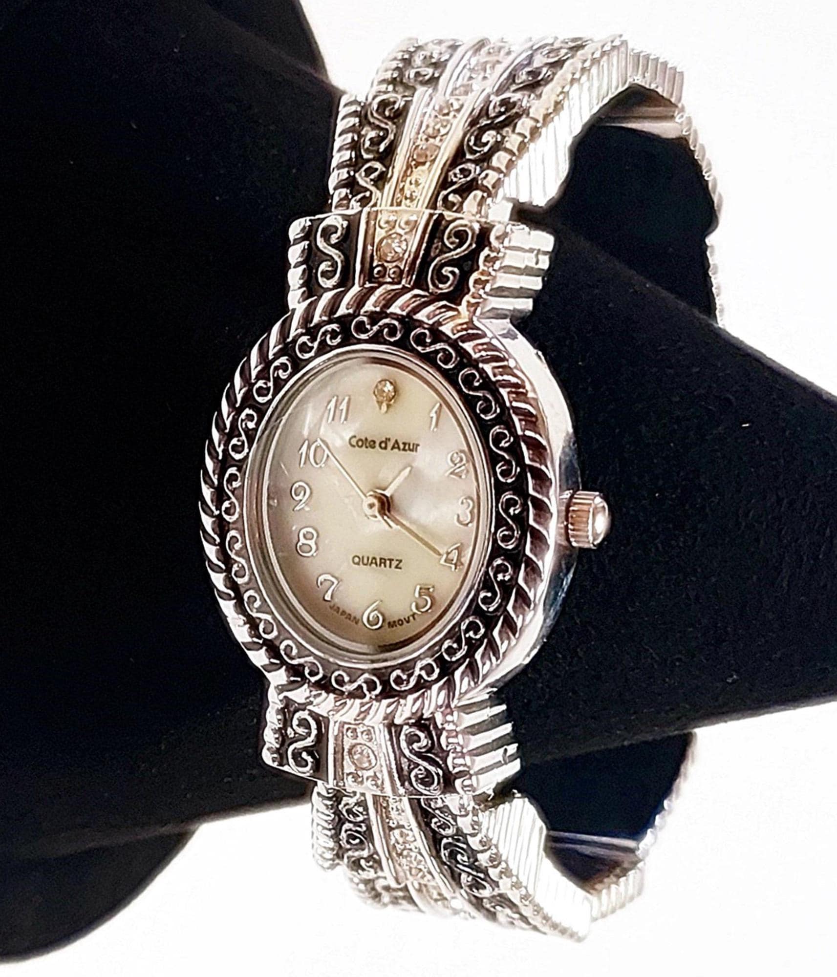 Ladies 17mm Oval Gigandet Bangle Watch with Multicolor Flex Cable  Bracelet Gigandet Watch - Etsy main image 4