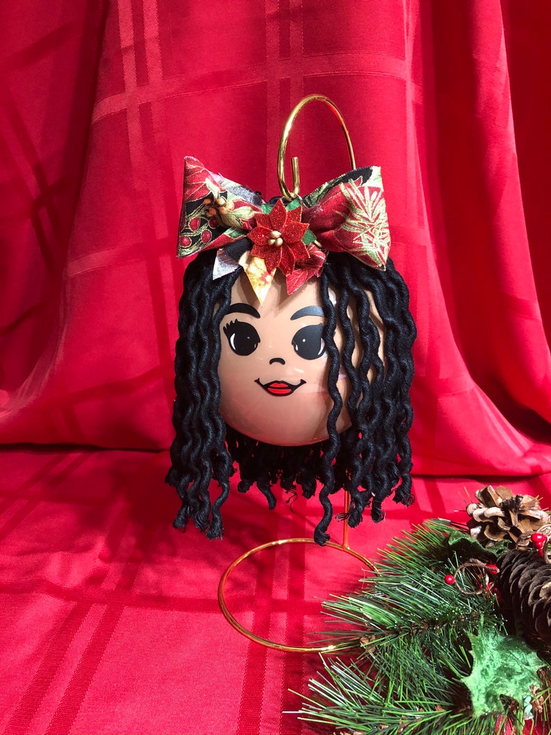 Black Girl Ornaments Ornaments With Braids Gift for New Etsy