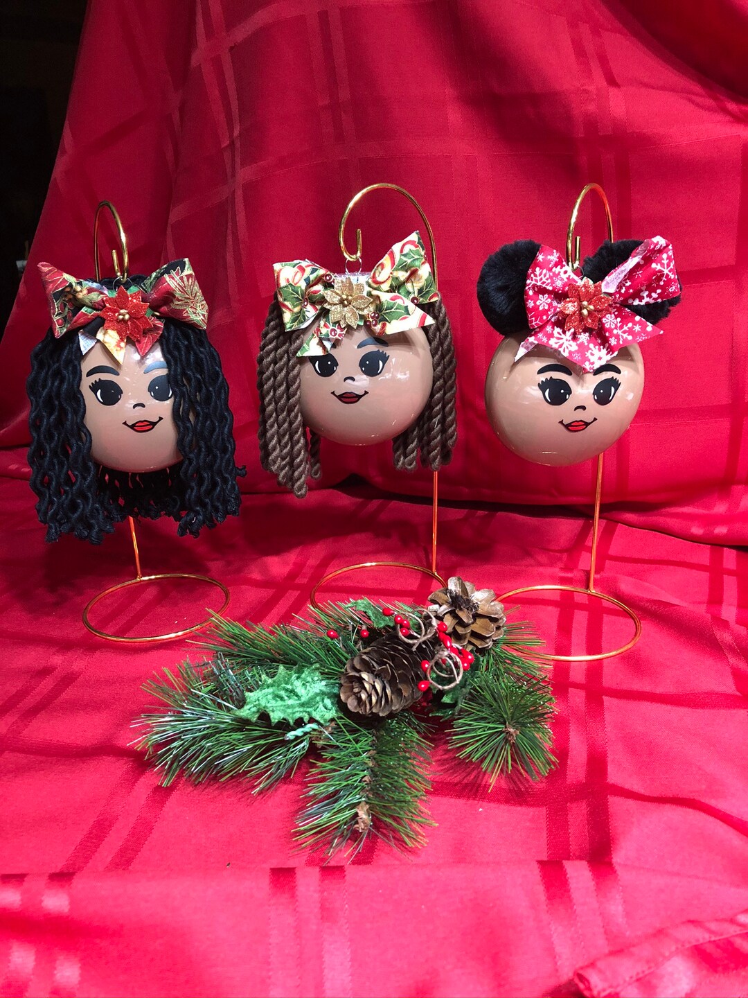 Black Girl Ornaments Ornaments With Braids Gift for New Etsy