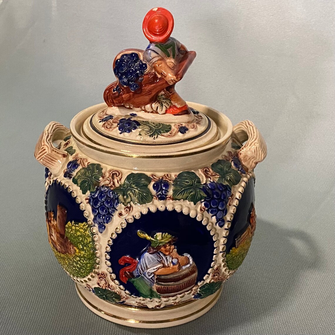 Vintage Handgemalt 1970's German Cookie Jar Allemagne de Etsy