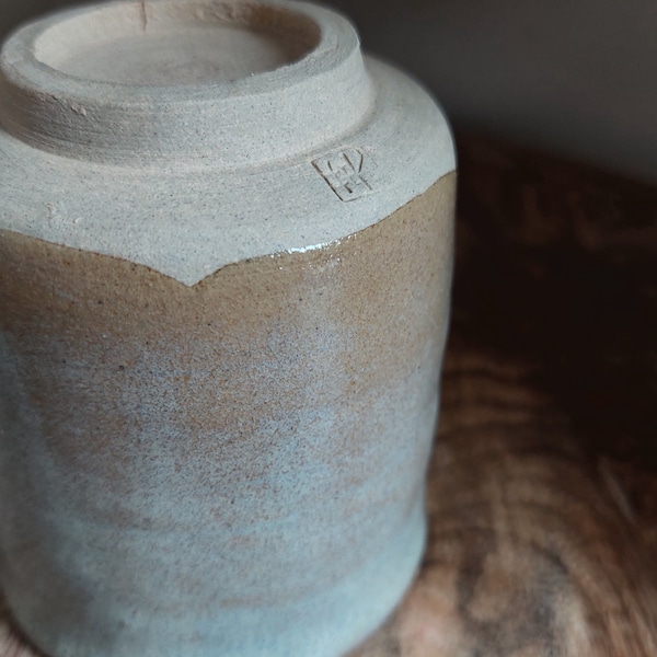 Japanese tea cup, mug, gift teacup, ceramic tumbler, vintage craftsmanship, Japan, wabi sabi, 170 ml