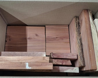 Aromatic Red Cedar Scrap Box – Missouri Homestead Cedar – Craft & Kindling Wood