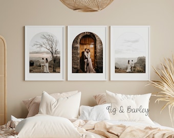 Arched Wedding Photo Print Set: Custom Digital Art (Digital File)