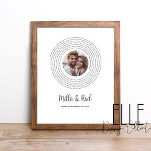 First Dance personalisierte Schallplatte mit Foto, personalisiertes Hochzeitsgeschenk (Digitaler Download)