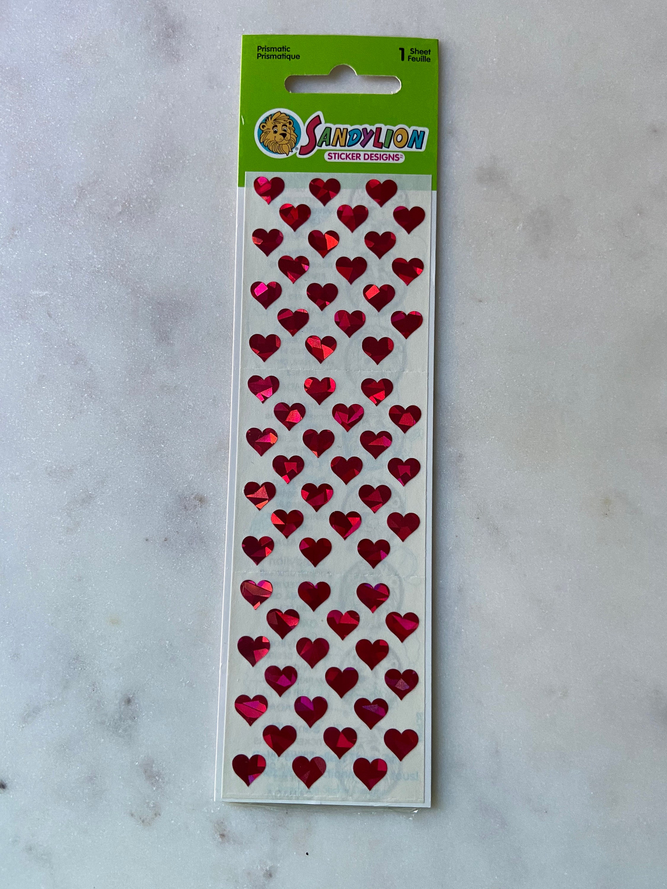 NEW, NIP, Sandylion Red Heart Stickers, Love, Scrapbooking