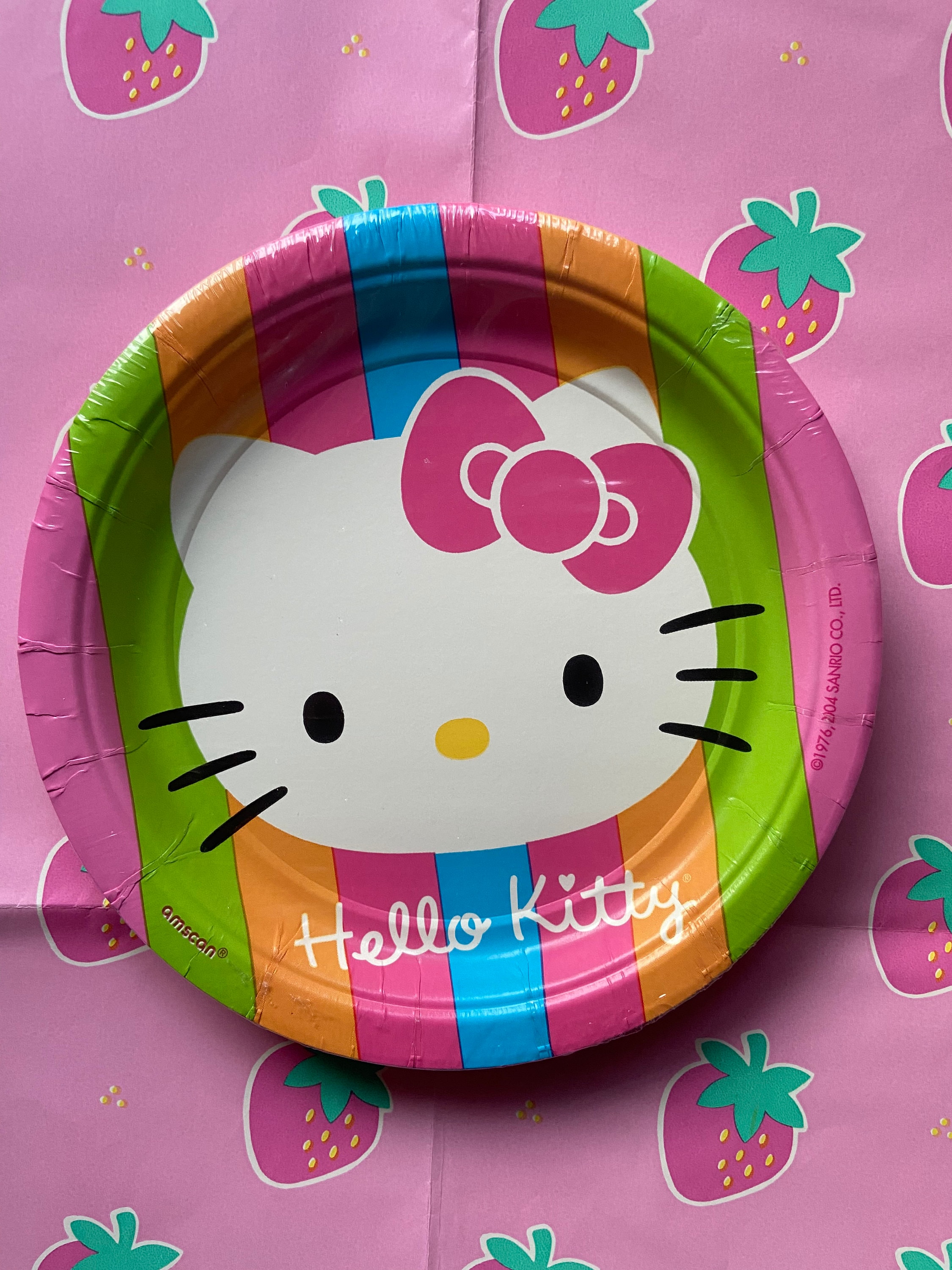 Hello Kitty Paper Plates Etsy