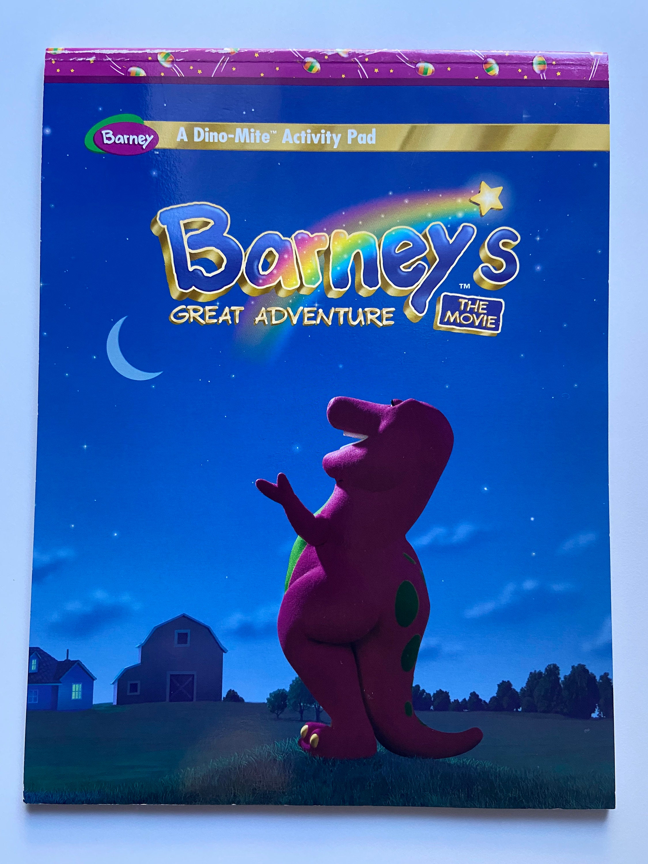 Barney Activity Pad - Etsy Australia Barney Activity Pad - Etsy Australia