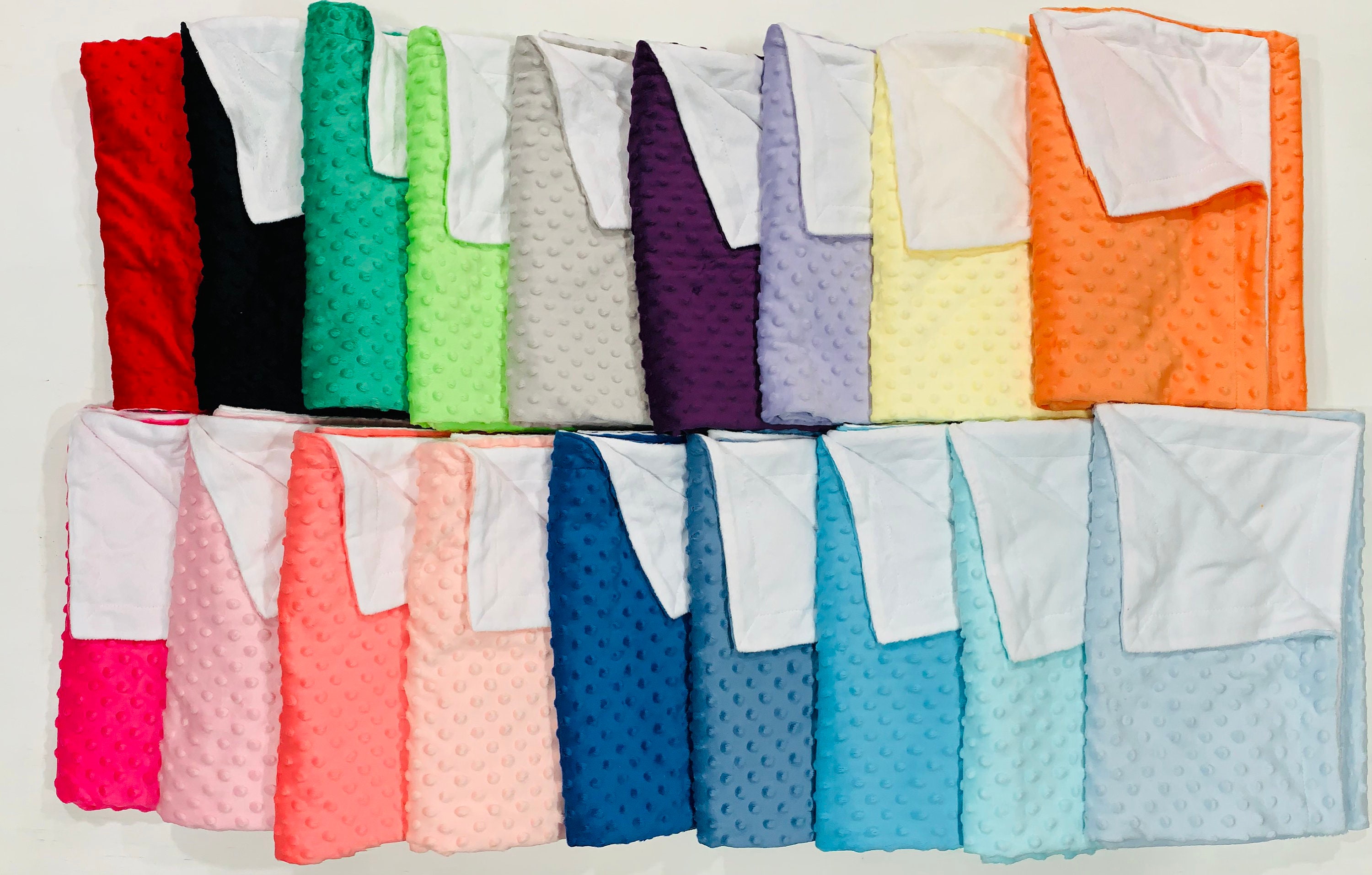 Sublimation Baby Blankets Blanks Double Sided Soft Minky Dot Etsy