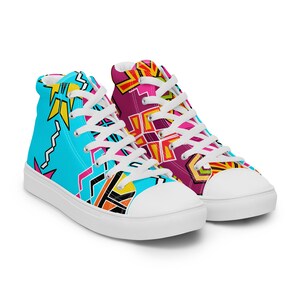 Vibing High Women’s Lace-Up Canvas High-Top Sneakers