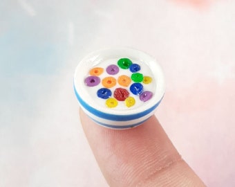 1:12 Scale Dollhouse Cereal, 1/12 Scale Doll Cereal Bowl, Minature Dollhouse Food, Dollhouse Cereal and Bowl, 1 12 Doll Cereal, Mini Cereal!