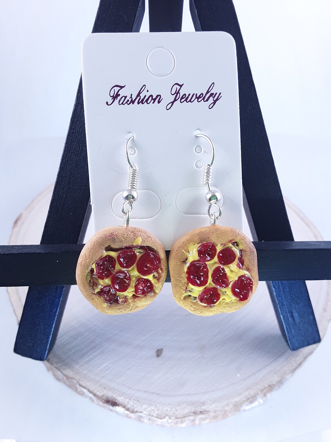 Pizza Earrings Whole Pizza Earrings Pizza Slice Earrings Etsy