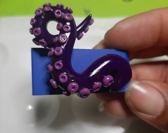 Octopus Pin, You Pick Colors, Tentacle Pin, Octopus Broach, Weird Pins, Octopus Lover Gift, Customizable Octopus Pin, Clay Broach, Clay Pins