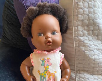 Vintage Brown/Black Baby Doll - Circa 1975