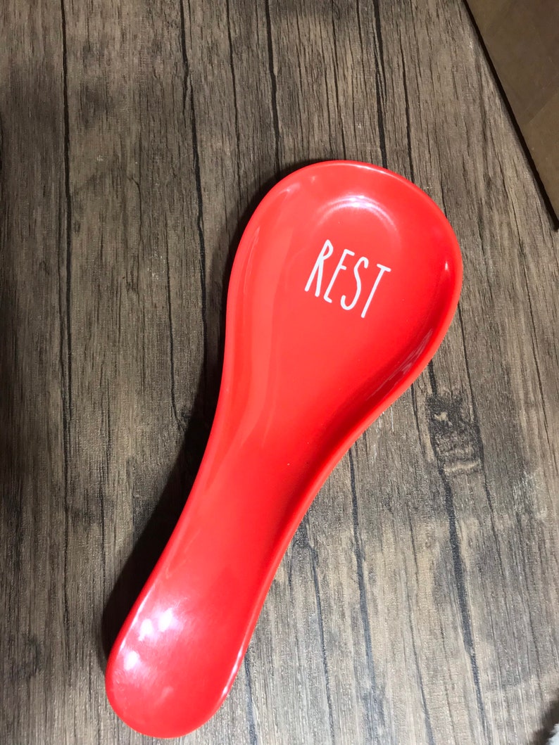 Personalized Spoon Rest Spoon Rests for Kitchen Red Spoon Etsy