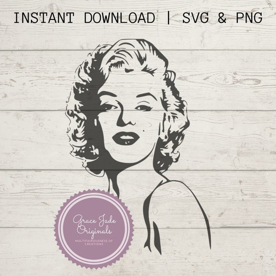 Marilyn Monroe SVG Marilyn Svg Cut File Vintage Svg Monroe - Etsy