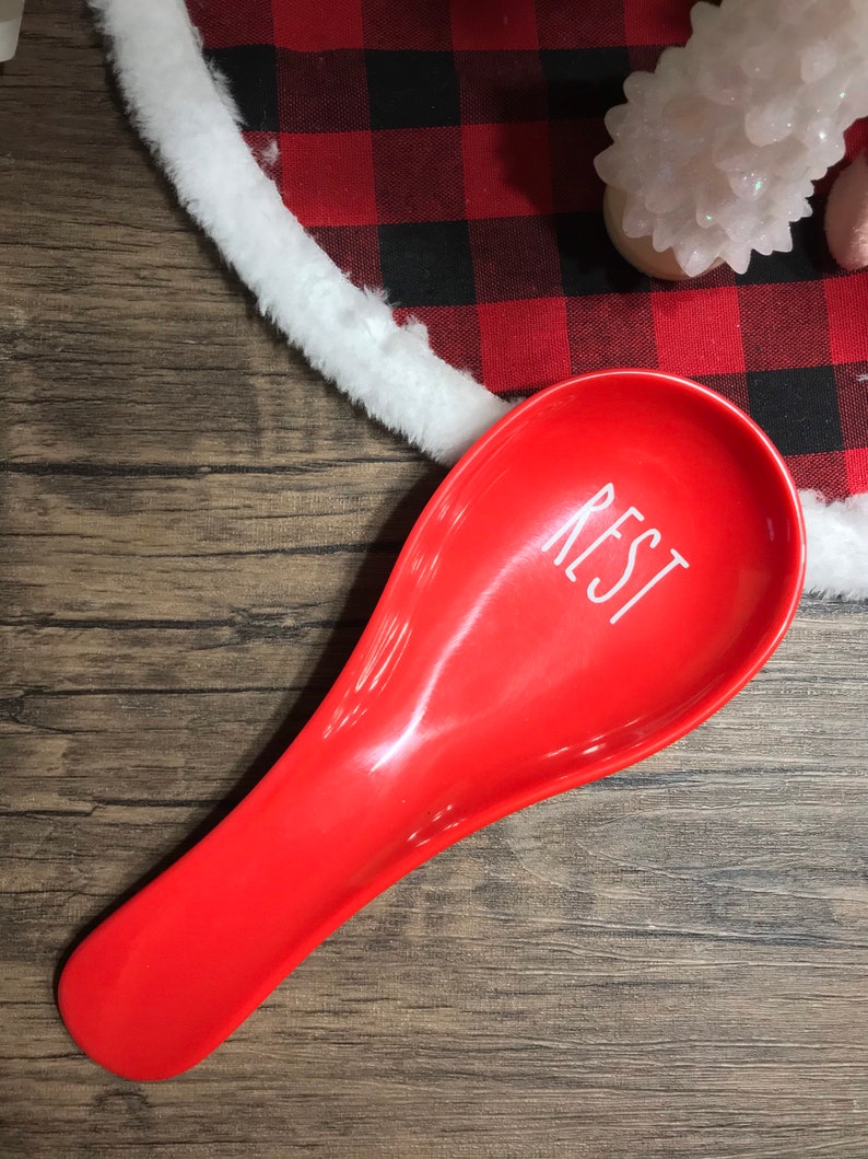 Personalized Spoon Rest Spoon Rests for Kitchen Red Spoon Etsy