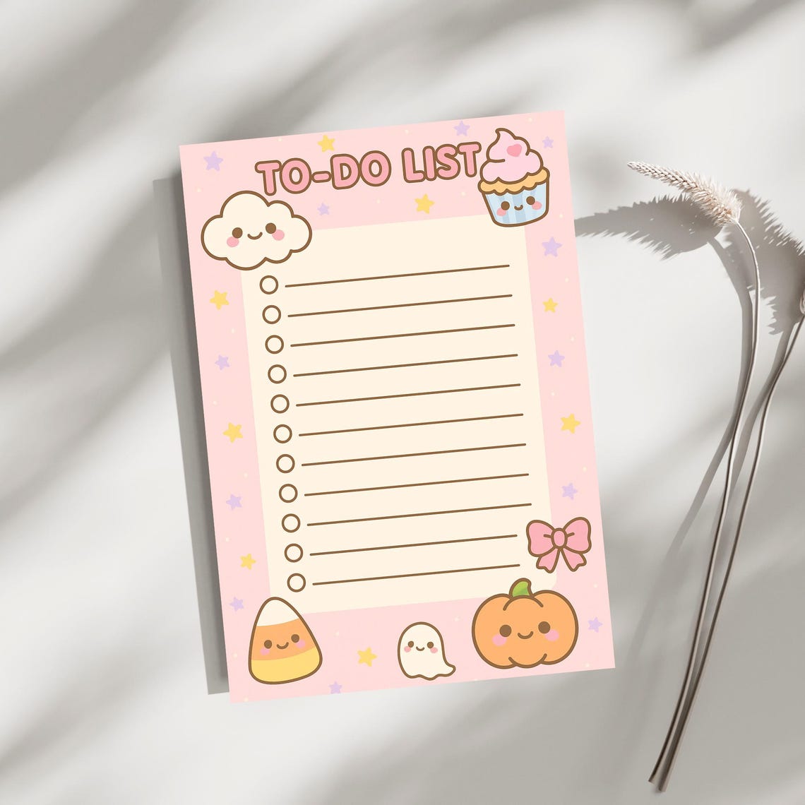 Kawaii To-do List Printable | Cute Pastel Planner Page | Girly Digital ...