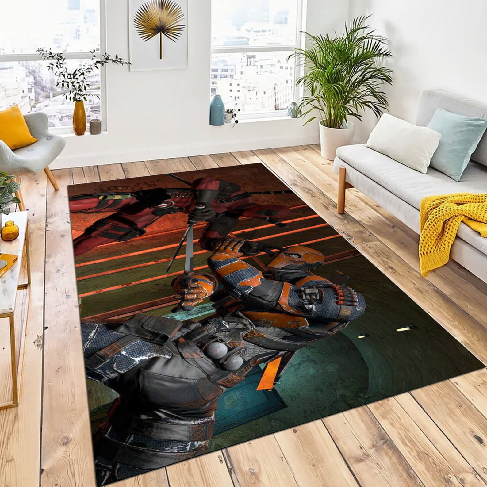 Deadpool Deadpool Rugs Marvel Deadpool Area Rug Marvel Etsy