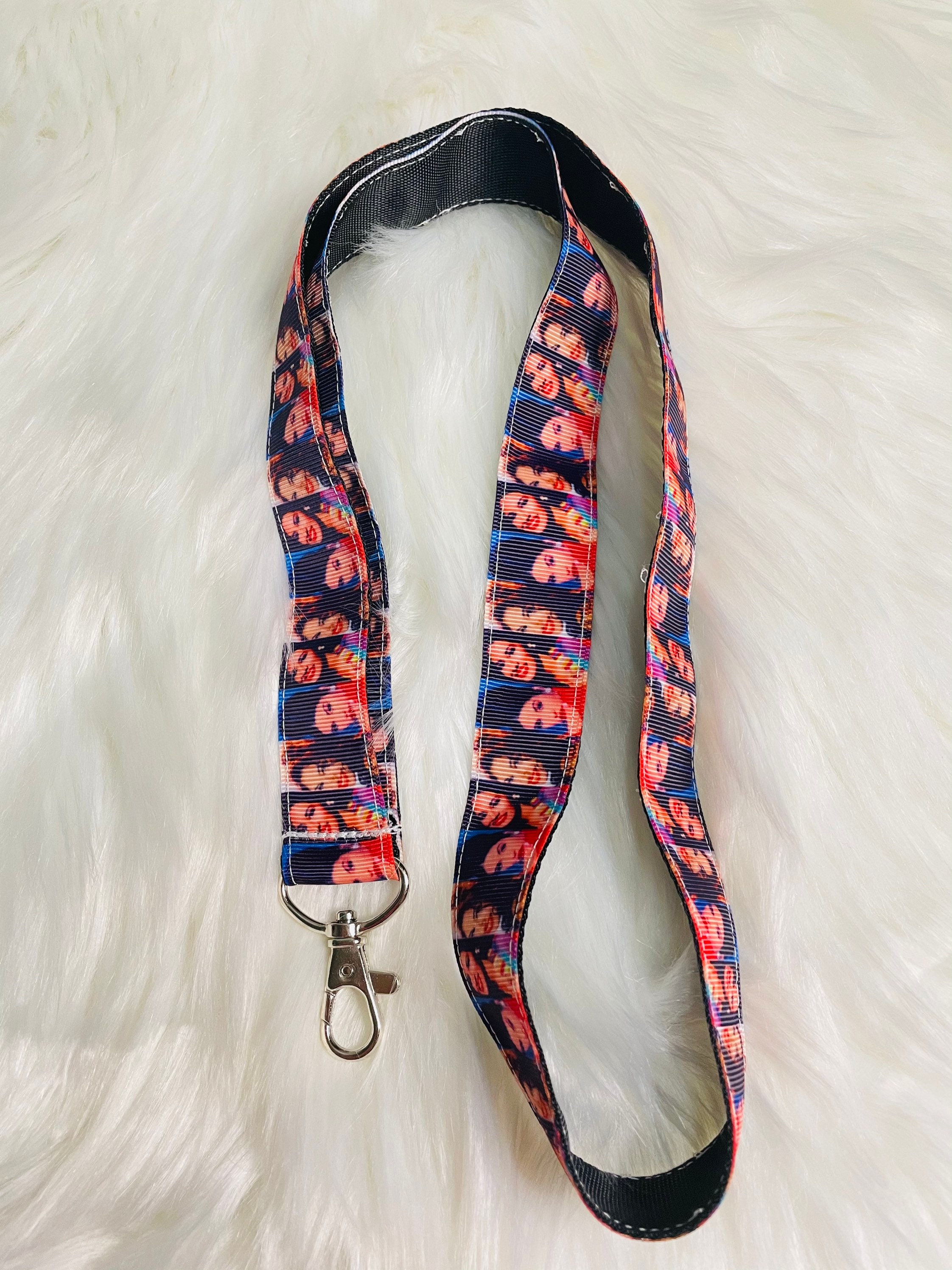 Many faces of Spanish tejano singer lanyard ID holder Etsy