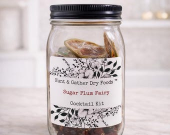 Sugar Plum Fairy Cocktail Infusion Kit – Sparkling Whiskey Cocktail | Holiday & Winter Drink | Makes 8 Cocktails
